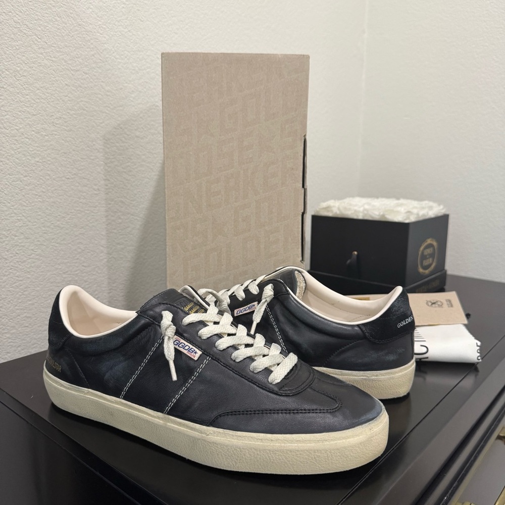 Golden Goose Soul Star Sneaker Leather Black 45 - Picture 3 of 7